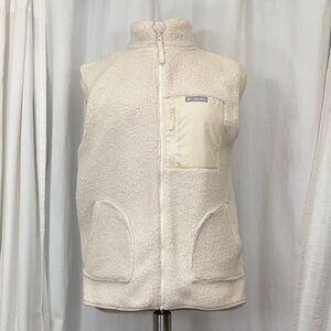 Columbia ivory colored sherpa vest